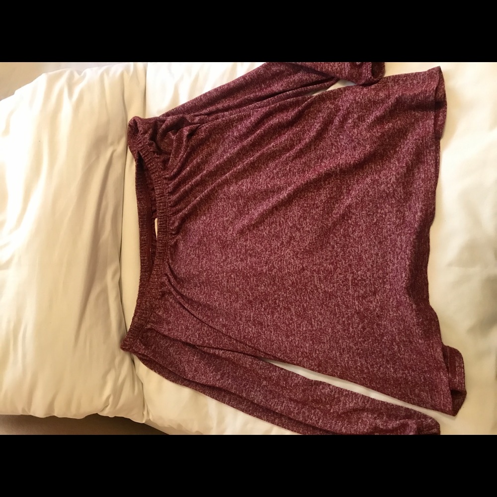 Hollister off-the-shoulder shirt